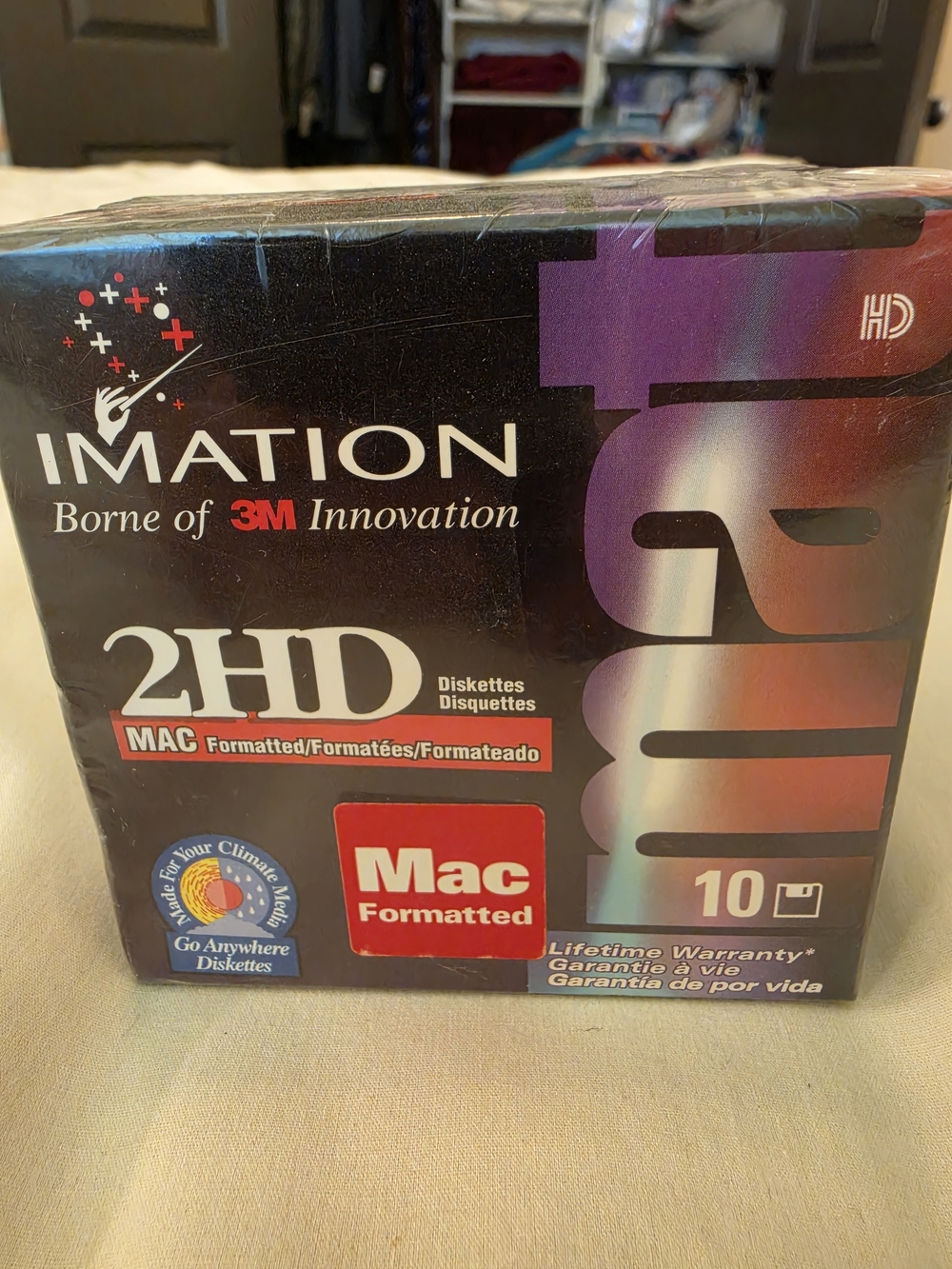 Imation 2HD Mac Formatted Floppy Disk Box - Retro Collectable